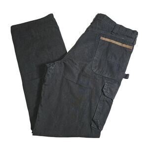 Wrangler Riggs Workwear Black Cargo Work Pants 38x36